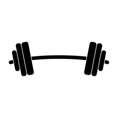 Halter Düz Simge İllüstrasyon Formu ve beden eğitimi ikonu