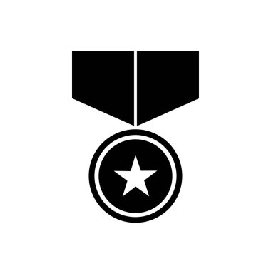 Winner medal icon illustration on white background 