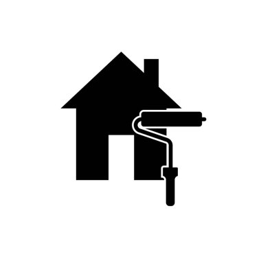 Paint icon. Thin linear paint outline icon isolated on white background 