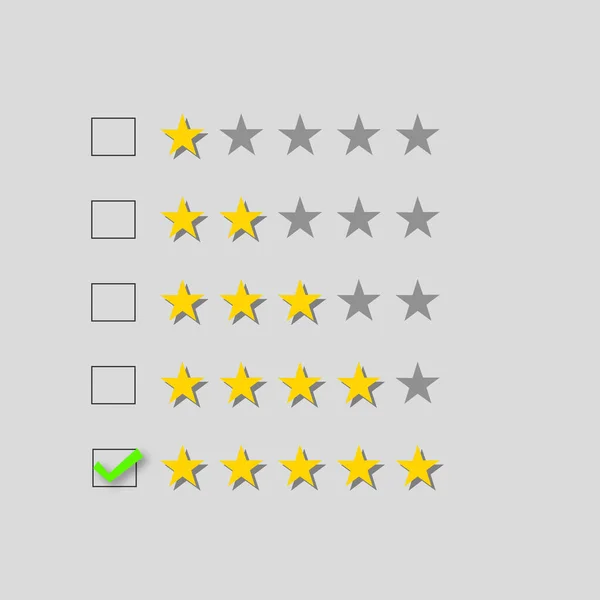 rating star symbol of customer satisfaction review service best quality