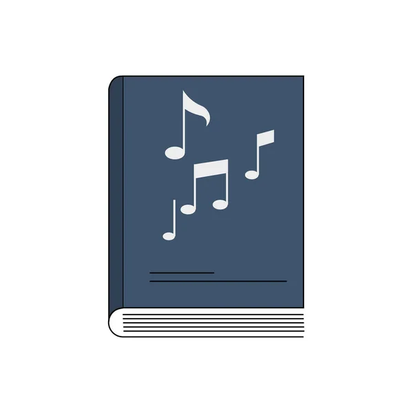 Symphony Shining Musical Notes Open Book — Stock Photo, Image
