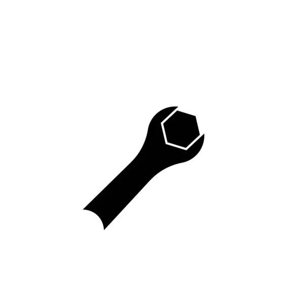 Chave Fenda Chave Logotipo Ilustração Branco — Fotografia de Stock