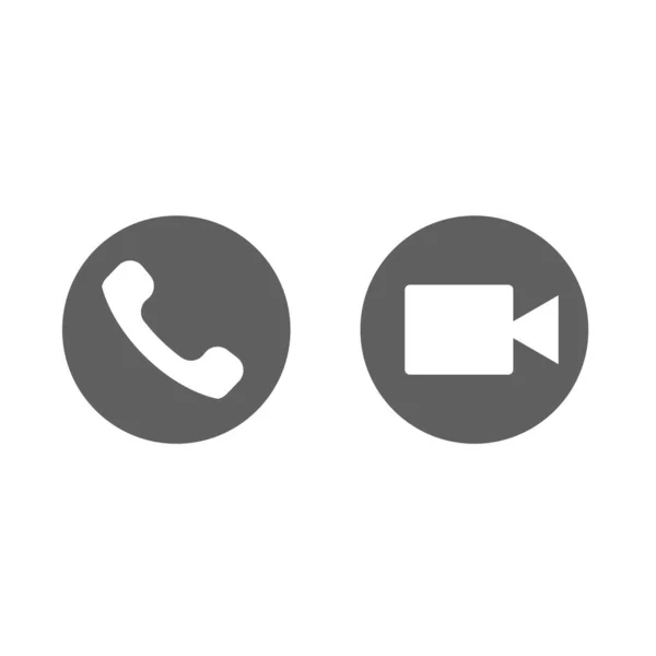 白い背景の電話ビデオ通話受信機 — ストック写真