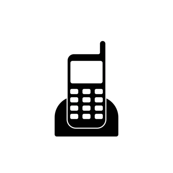 Telefon Ikonok Beállított Fehér Háttér — Stock Fotó