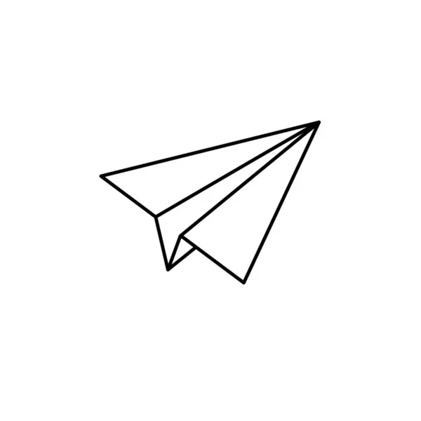 纸飞机的图标 飞行背景 — 图库照片