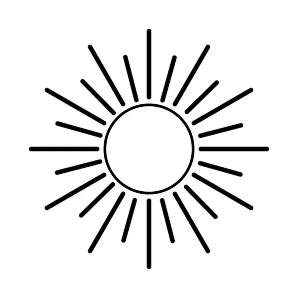 Güneş Ikonu Günün Sembolü Web Tasarımı Için Element Resimleme — Stok fotoğraf