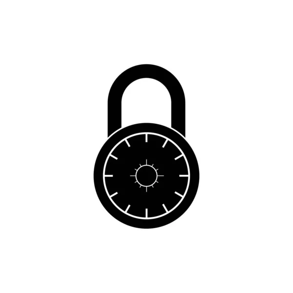 Ícone Cadeado Usado Para Fechaduras Seguras Códigos Segurança Restrições Privacidade — Fotografia de Stock