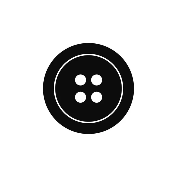 Egyszerű Gomb Szimbólum Logó Illusztráció Fehér Háttér — Stock Fotó