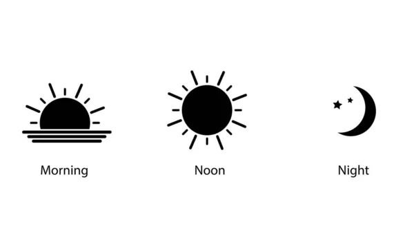 Sun Day Sunset Sun Moon Icon Concept — Stock Photo, Image