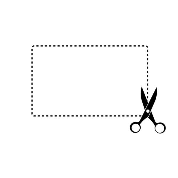 Nożyczki Kreskówki Znak Ilustracji — Zdjęcie stockowe