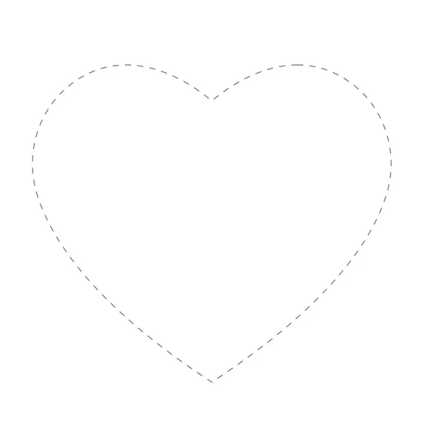 Διάστικτο Σχήμα Τέχνη Καρδιά Αγάπη Εικονίδιο Σχεδιασμό — Φωτογραφία Αρχείου
