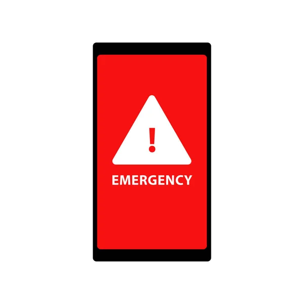Serviço Alertas Emergência Mensagem Texto Móvel — Fotografia de Stock