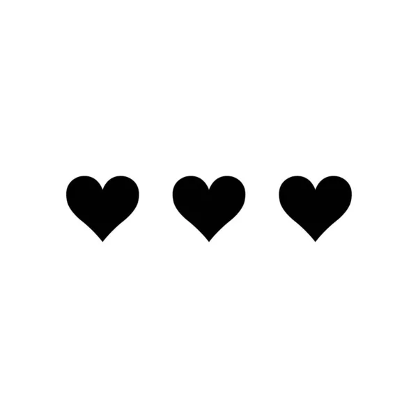 Kolekcja Ilustracji Serca Zestaw Ikon Symboli Miłości Symbol Miłości — Zdjęcie stockowe