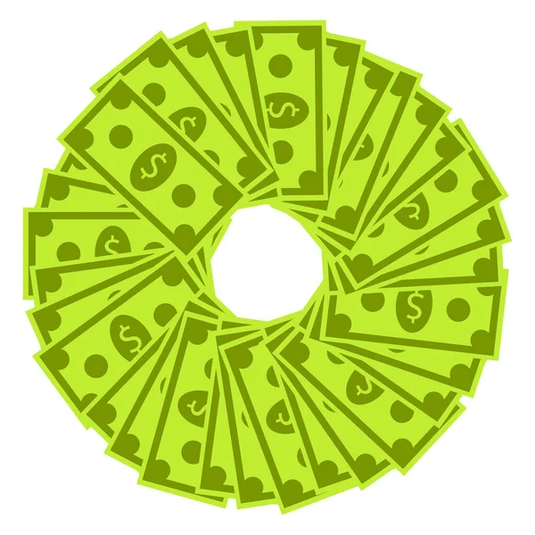Papírové Mince Peníze Koncept Ilustrace Bílé — Stock fotografie