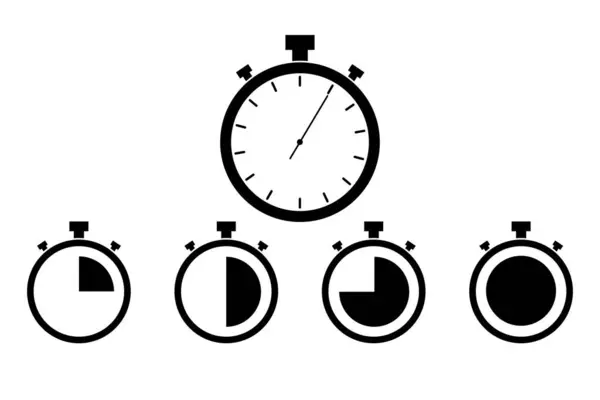 Zegar Koncepcja Czasu Ilustracja Białym Tle — Zdjęcie stockowe