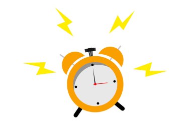Alarm zamanlayıcısı, saat, kronometre izole edilmiş simgeler.