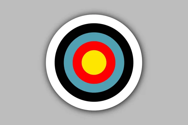 Target landing page, banner business icon. illustration