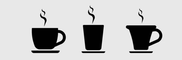 Ikone Der Kaffeetasse Vorhanden Illustration Auf Weißem Hintergrund — Stockfoto