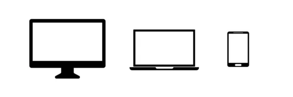 Elektronikus Eszközök Okostelefon Tabletta Laptop — Stock Fotó