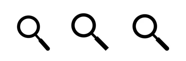 Magnifying Glass Search Icon Flat Graphic Isolated Background — Stock Photo, Image