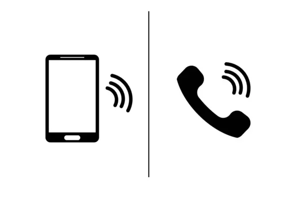 Beyaz Arkaplanda Akıllı Telefon Simgesi Çizimi — Stok fotoğraf