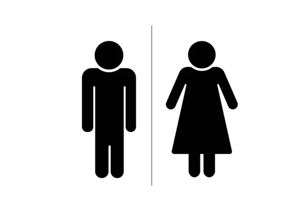 Значок Знака Символ Туалета Иконка Уборной — стоковое фото