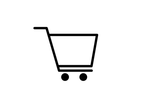 Supermarket Shopping Cart Illustration — Stock Photo, Image