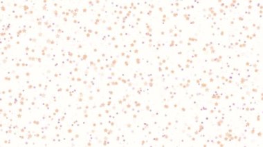 Canlandırılmış parlak yıldız şekilli ışıltılı konfetilerin parıldadığı ve beyaz arka fona düştüğü soyut, şenlikli bir arka plan. Doğum günü partisi ya da Noel tatili için dekoratif video animasyonu.