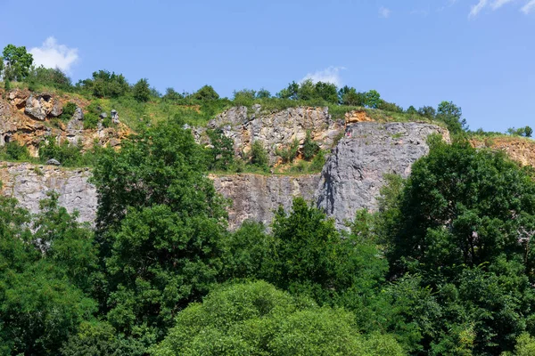 Protected Limestone Landscape Cesky Kras River Berounka Central Bohemia Czech — Stock Photo, Image