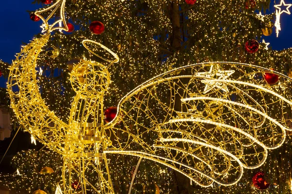 捷克共和国布拉格老城广场的圣诞气氛 — 图库照片