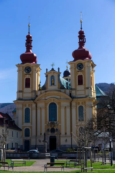 Baroque Basilica Visitation Virgin Mary Place Pilgrimage Hejnice Czech Republic — 图库照片