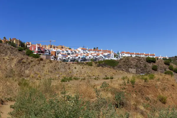Bella Colorata Soleggiata Vegetazione Architettura Spagnola Mijas Andalusia Spagna — Foto Stock