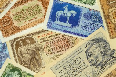 Ayrıntıdaki Tüm Dünya 'dan farklı türde eski banknotlar