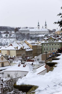 Karlı Noel Prag Strahov Manastırı, Çek Cumhuriyeti