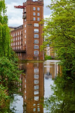 Rowntree Wharf eskiden kakao deposu ve un değirmeni, York, Yorkshire, İngiltere.
