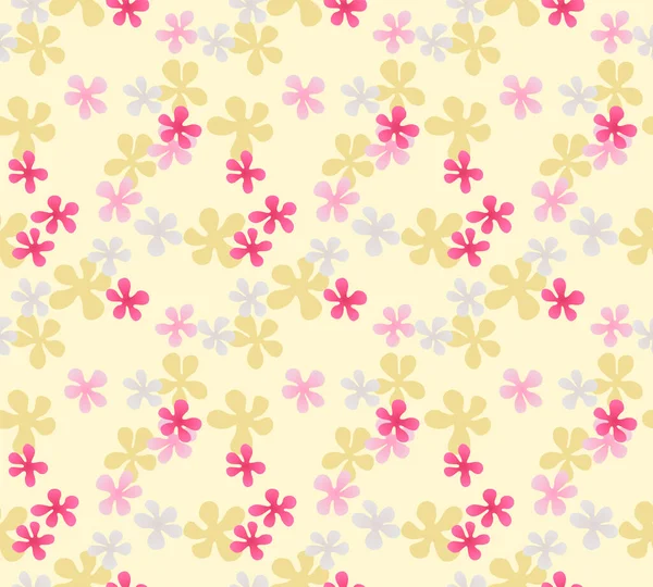 Japon Kiraz Çiçeği Sonbahar Vektörü Kusursuz Desen