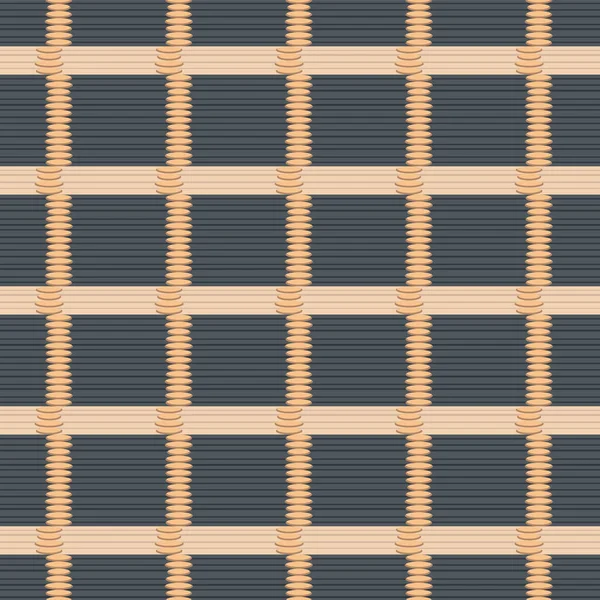 Tessuto Quadrato Giapponese Plaid Vector Seamless Pattern — Vettoriale Stock