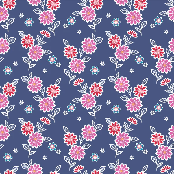 Japon Güzel Buket Vektörü Kusursuz Desen