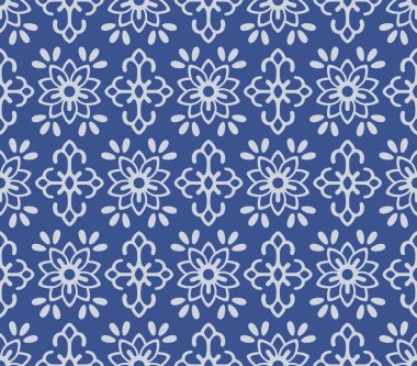 Japon Lüks Çiçek Motif Vektörü Kusursuz Desen