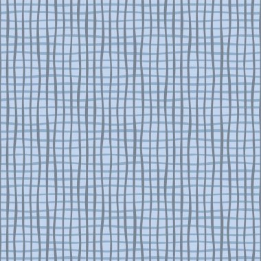 Japanese Wavy Plaid Vector Seamless Pattern