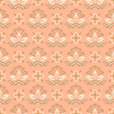 Japon Lüks Çiçek Motif Vektörü Kusursuz Desen