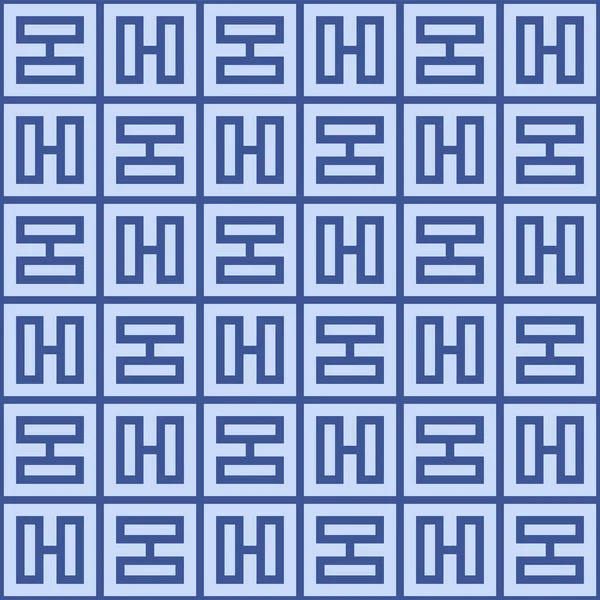 Japanische Quadratische Mosaik Vektor Nahtlose Muster — Stockvektor
