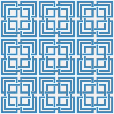 Japon Dokuma Kare Ağ Vektörü Kusursuz Desen