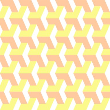 Japon Oku Kübik Motif Vektörü Kusursuz Desen