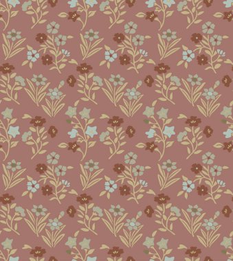 Japon Klasik Çiçek Şubesi Vektörü Kusursuz Desen