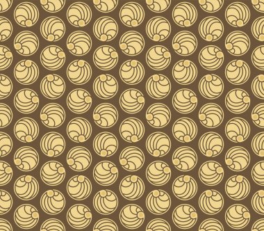 Japon Girdap Çemberi Motif Vektörü Kusursuz Desen