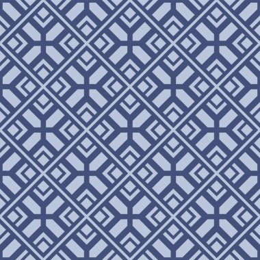  Japon Meydanı Elmas Izgara Hattı Vektörü Kusursuz Desen