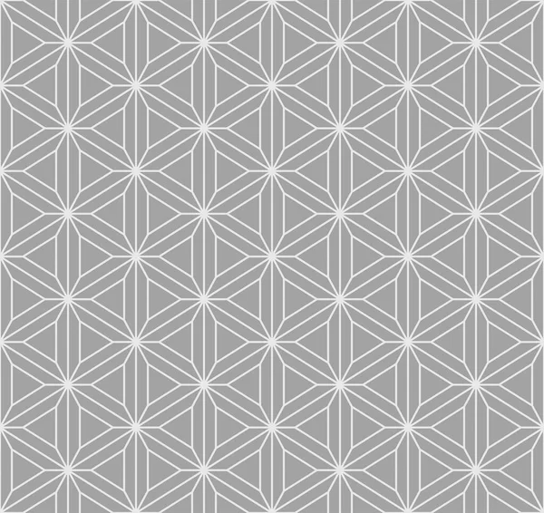 Modèle Sans Couture Vecteur Ligne Hexagonale Japonaise — Image vectorielle