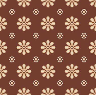 Japon Güzel Çember Çiçek Vektörü Kusursuz Desen