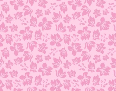 Japon Romantik Çiçek Sonbahar Vektörü Kusursuz Desen